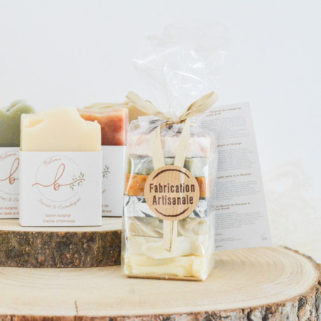 Mini savon surgras saponifiés à froid découvrir toute une gamme de savon artisanal en 25 gr - idéal cadeau artisanal