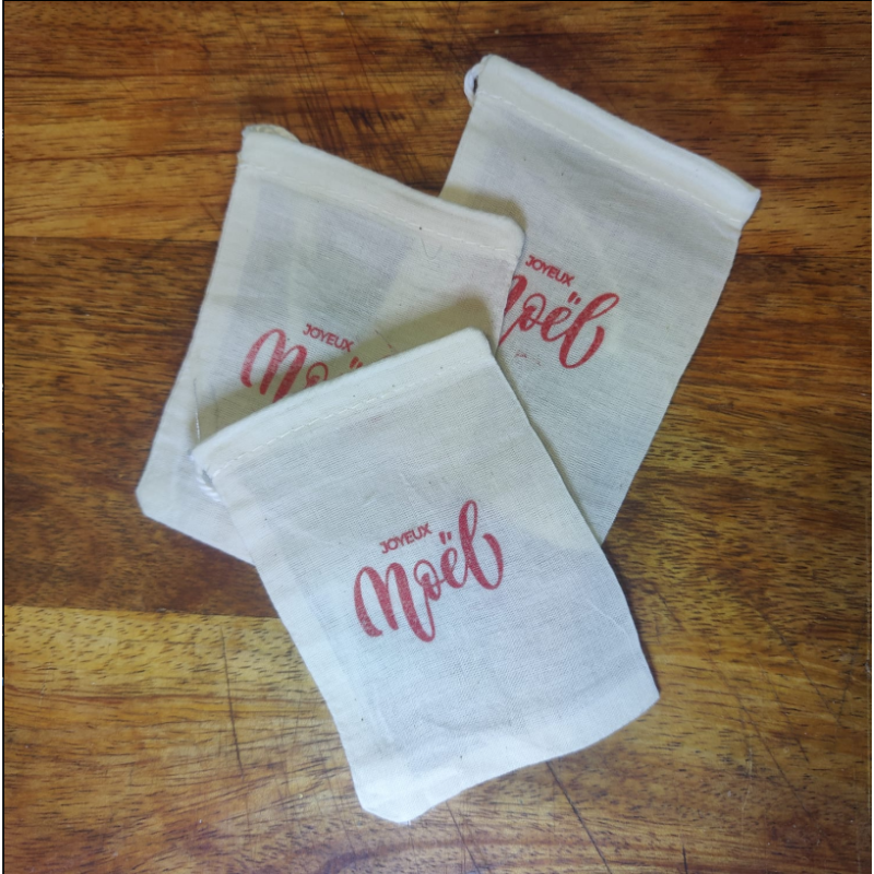 POCHON COTON NOEL X 10