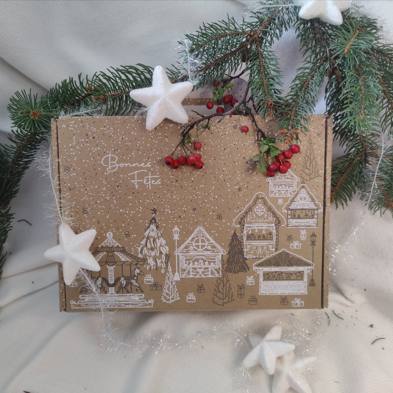 Valisette "Village de Noël" blanc