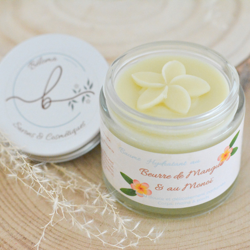 Baume hydratant artisanal - Peau douce et protégée - Effet non gras