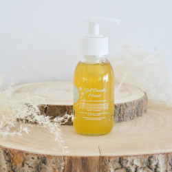 Gel douche savon liquide artisanal à l'huile d'olive parfumé avec un isolat naturel de Monoi - peau douce pour toute la famille