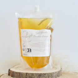 Savon liquide gel douche artisanal à l'huile d'olive - recharge recyclée et recyclable d'1 litre 7 parfums différents